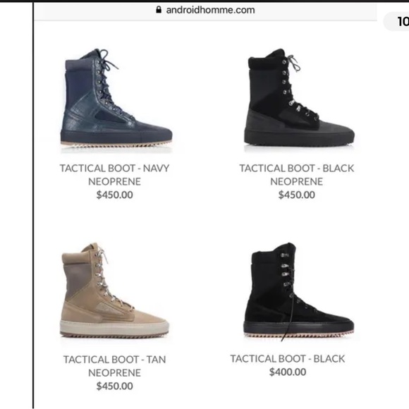 Android Homme Tactical hybrid Sneaker Combat Boots Mens 9 Leather Canvas Suede - Picture 11 of 11